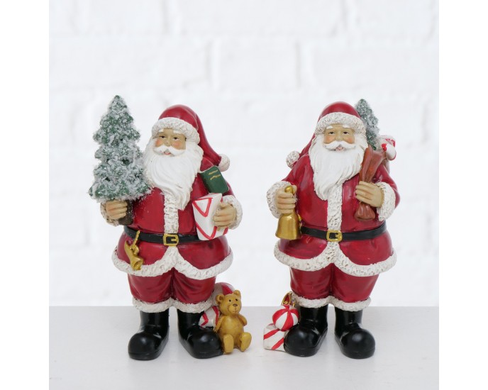Χριστουγεννιάτικος Διακοσμητικός Άγιος Βασίλης με Κουδούνι Polyresin 14cm 20-90-851 MSA  ΔΙΑΚΟΣΜΗΤΙΚΑ