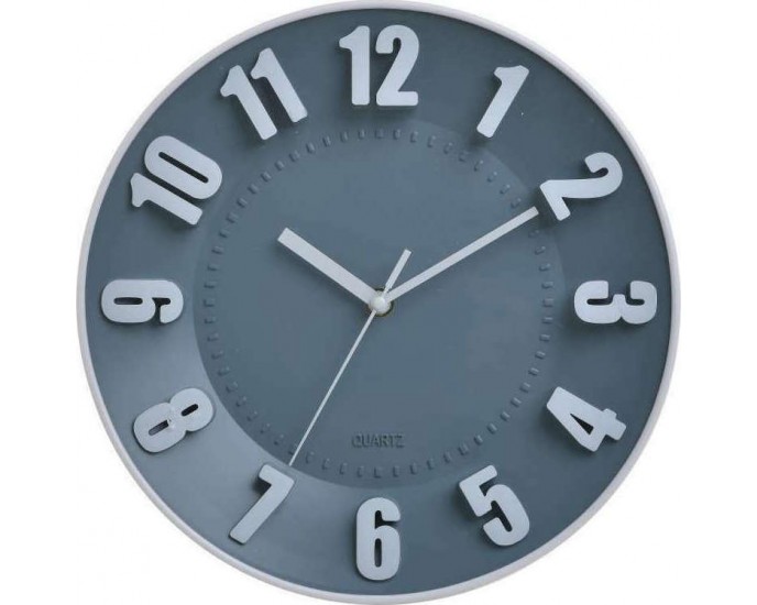 Ρολόι Τοίχου Πλαστικό 29cm 6-20-284-0001 Inart ΔΙΑΚΟΣΜΗΣΗ