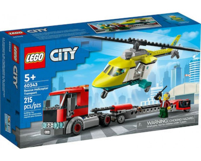 Lego City: Rescue Helicopter Transporter 60343 LEGO