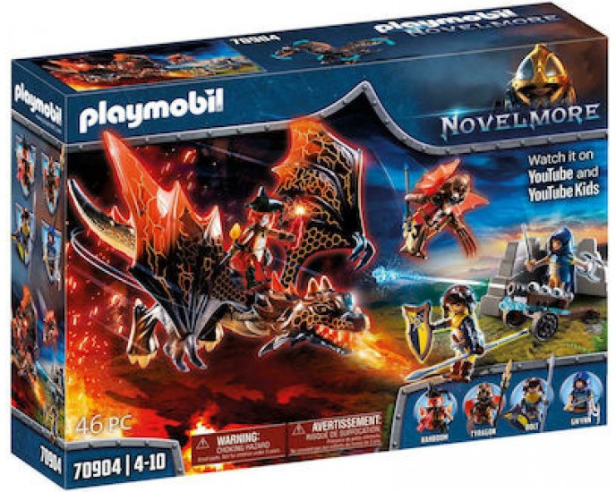 Playmobil Novelmore Δρακοεπίθεση για 4-10 ετών 70904 PLAYMOBIL