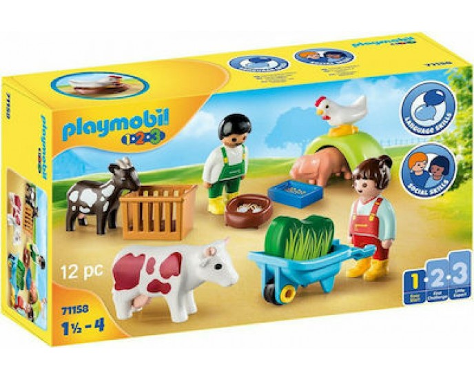 Playmobil 123 Διασκέδαση στη Φάρμα για 1.5+ ετών 71158 