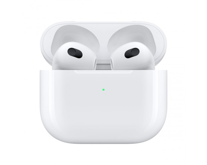Apple AirPods (3rd generation) with MagSafe Charging Case Earbud Bluetooth Handsfree Ακουστικά με Αντοχή στον Ιδρώτα και Θήκη Φόρτισης Λευκά ΑΚΟΥΣΤΙΚΑ