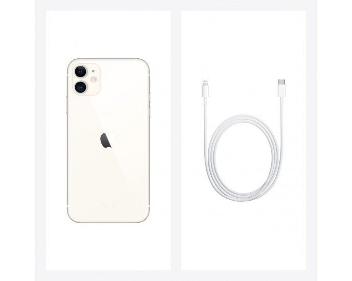 Smartphone Apple iPhone 11 6.1'' 64GB/4GB White Dual Camera | Liquid Retina SMARTPHONES