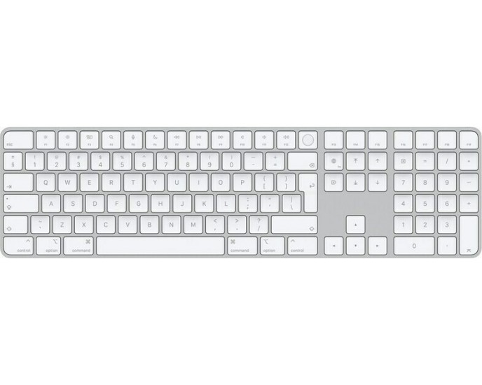 Apple Magic Keyboard With Numeric Keypad Ασύρματο Bluetooth Πληκτρολόγιο Ελληνικό Ασημί ΠΛΗΚΤΡΟΛΟΓΙΑ & ΠΟΝΤΙΚΙΑ