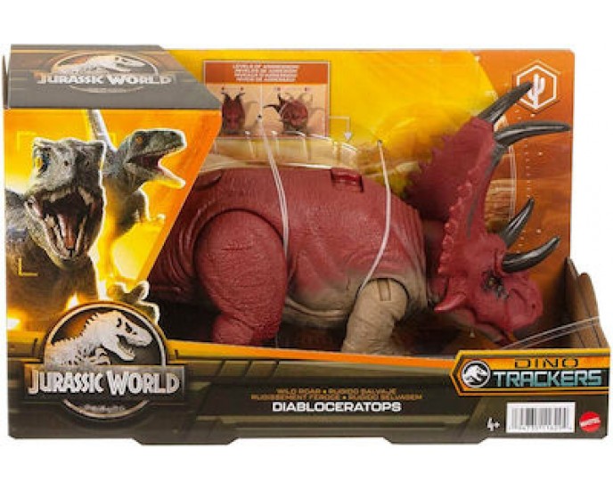 Mattel Jurassic World Dino Trackers: Wild Roar - Diabloceratops (HLP16) ΦΙΓΟΥΡΕΣ ΔΡΑΣΗΣ