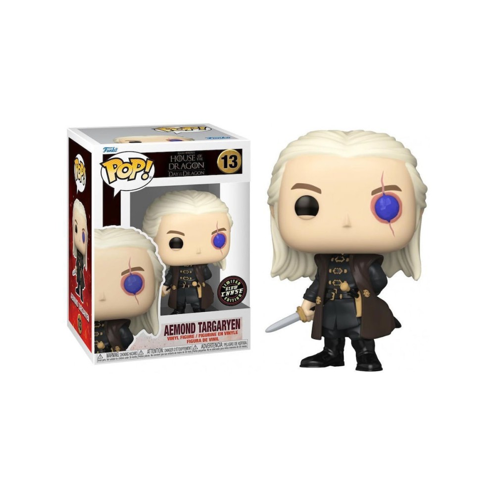 Funko Pop! Television: House of the Dragon: Day of Deacon - Aemond Targaryen 13 Glows in the Dark Chase