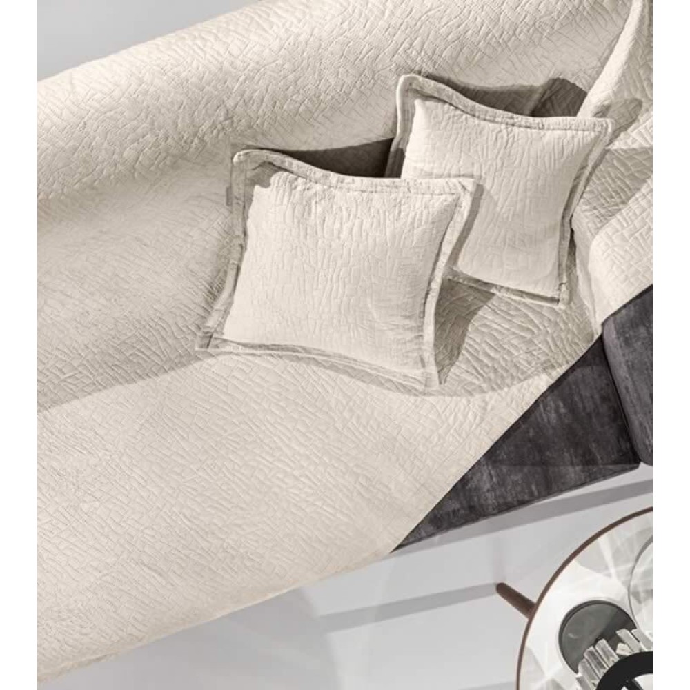 Guy Laroche Ριχτάρι Διθέσιου Καναπέ Avon 170x250εκ. Sand με Μαξιλαροθήκη