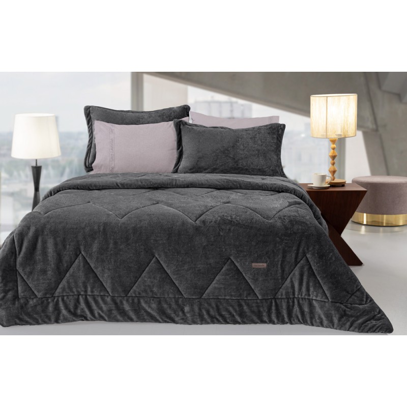 Guy Laroche Κουβερτοπάπλωμα Μονό 160x240εκ. Drops Anthracite
