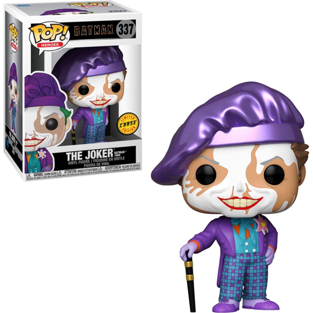 Funko Pop! Heroes: Batman 1989 - The Joker with Hat #337 Vinyl Figure (Chase Limited Edition) (Ean 889698477093)