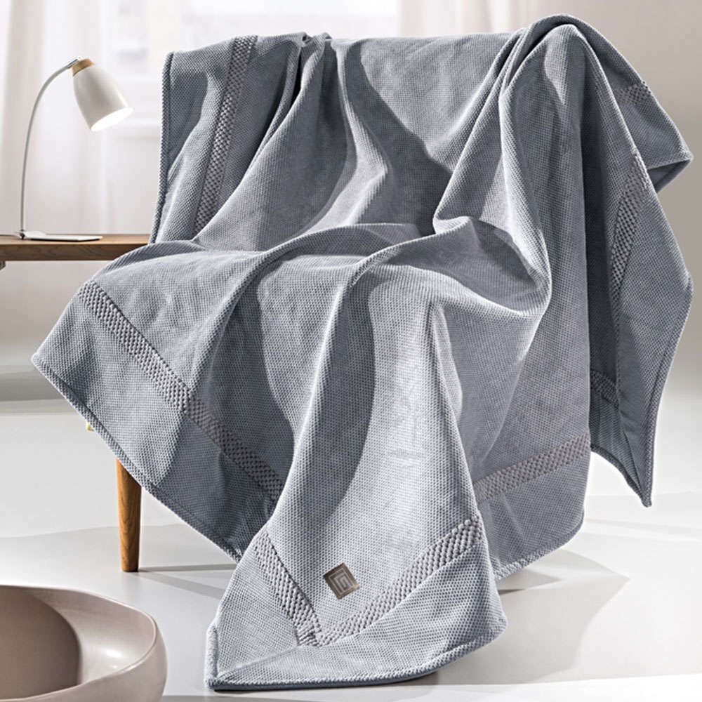 Guy Laroche Ριχτάρι Διθέσιου Καναπέ Δύο 'Οψεων Rubicon 170x250εκ. Silver