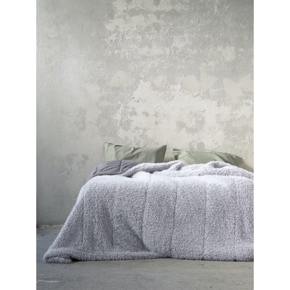 Nima Κουβερτοπάπλωμα Ημίδιπλο 160x220εκ. Smooth Grey