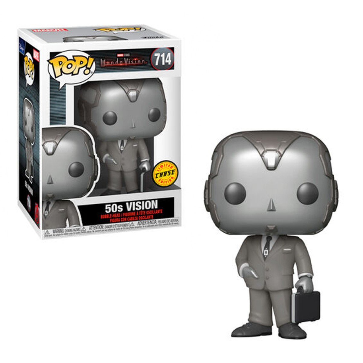 POP! Φιγούρα Vinyl Vision 50s B&W (Marvel: WandaVision) – Funko #52043 (Chase)