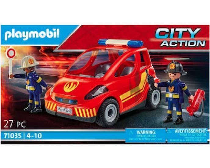 Playmobil City Action Όχημα Πυροσβεστικής για 4-10 ετών 71035 PLAYMOBIL