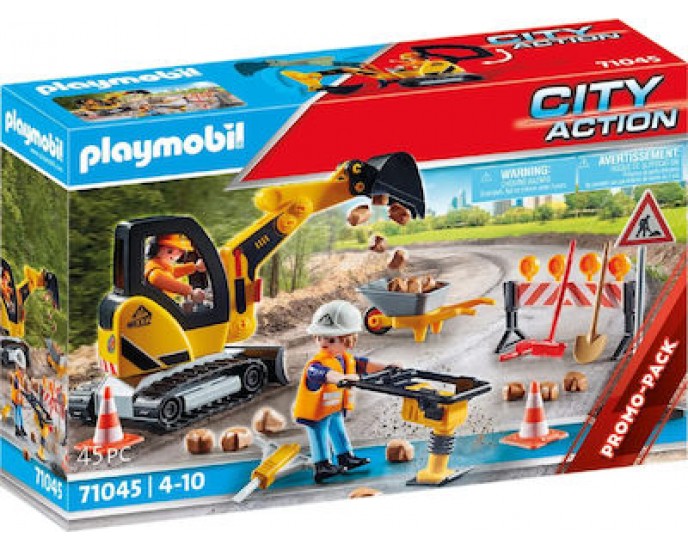 Playmobil City Action Εργασίες Οδοποιίας για 4-10 ετών 71045 PLAYMOBIL