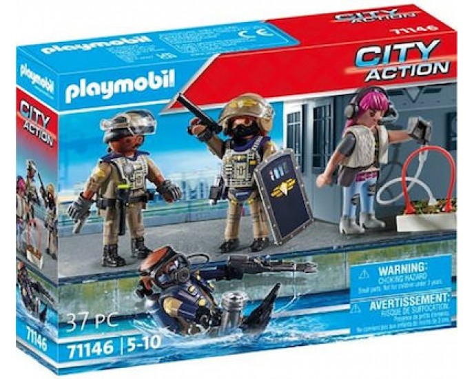 Playmobil City Action Ομάδα Ειδικών Δυνάμεων για 5-10 ετών 71146 
