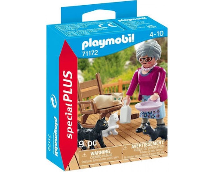 Playmobil Special Plus Γιαγιά με Γατάκια για 4-10 ετών PLAYMOBIL