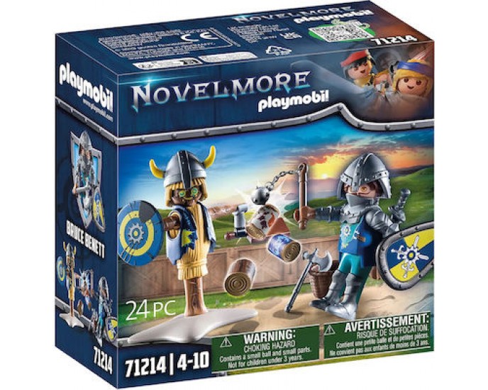 Playmobil Novelmore Ιππότης & Σκιάχτρο Εκπαίδευσης για 4-10 ετών 71214 PLAYMOBIL