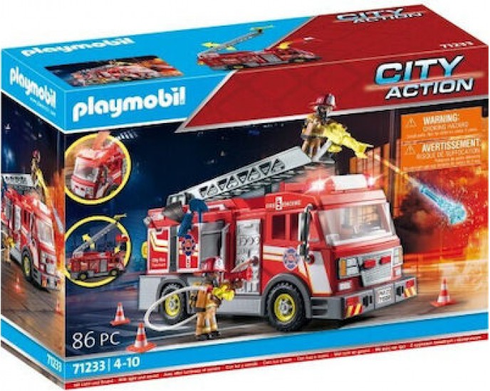 Playmobil City Action Όχημα Πυροσβεστικής για 4-10 ετών 71233 PLAYMOBIL