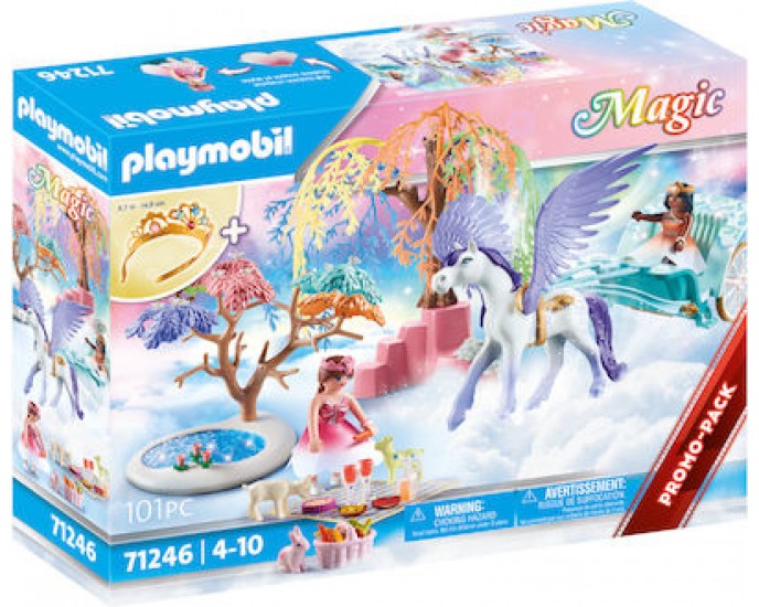 Playmobil Magic Πριγκίπισσες & Άμαξα με Πήγασο για 4-10 ετών 71246 PLAYMOBIL