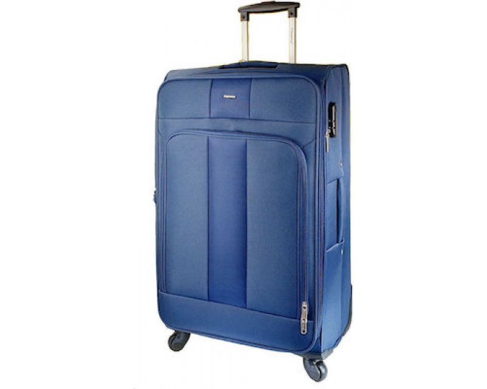 Diplomat ZC615 Μεγάλη Βαλίτσα με ύψος 77cm σε Μπλε χρώμα ΜΕΓΑΛΕΣ