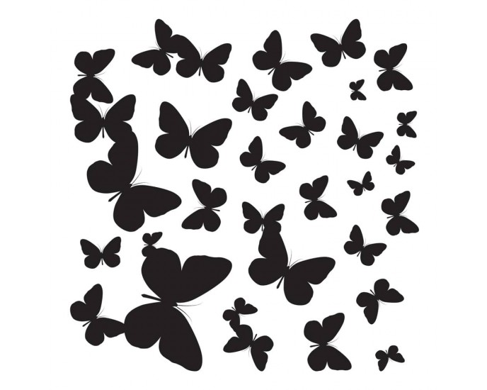 Butterflies Silhouettes αυτοκόλλητα τοίχου βινυλίου M ΔΙΑΚΟΣΜΗΤΙΚΑ ΤΟΙΧΟΥ