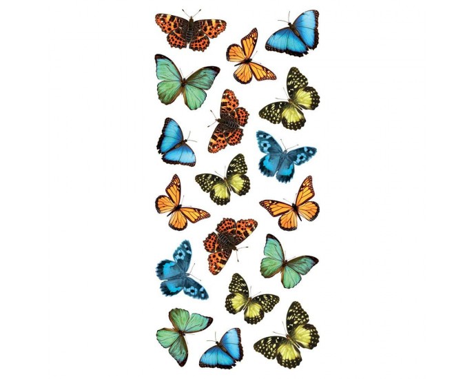 Colourful Butterflies αυτοκόλλητα τοίχου βινυλίου S ΔΙΑΚΟΣΜΗΤΙΚΑ ΤΟΙΧΟΥ