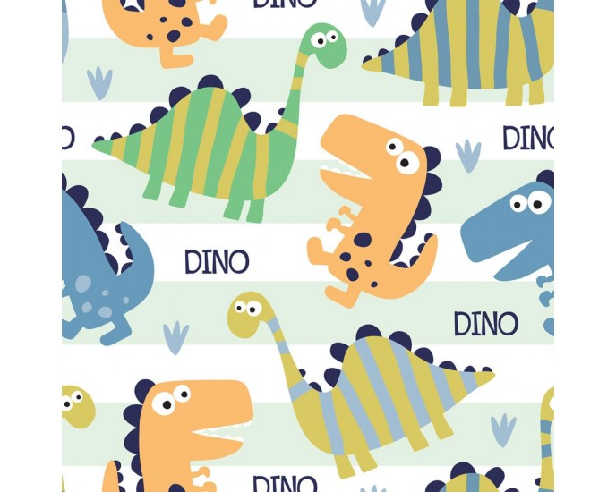 Multicolour Dinos μαλακά αφρώδη πλακάκια προστασίας ΑΥΤΟΚΟΛΛΗΤΑ ΤΟΙΧΟΥ
