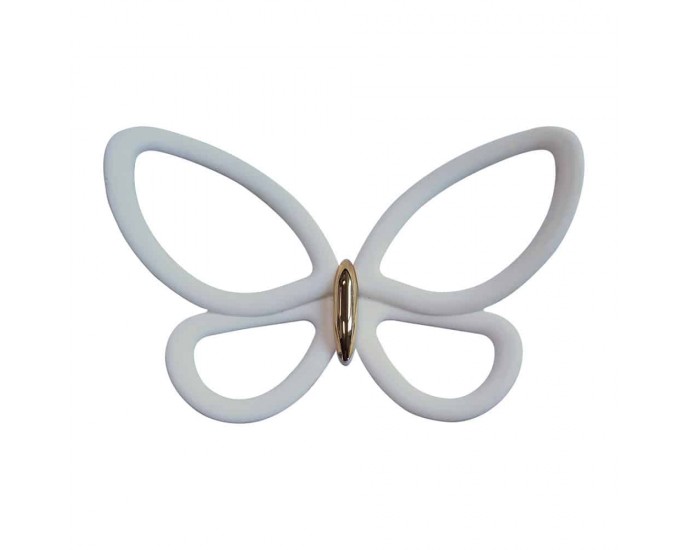 White Metal Butterflies 3D μεταλλικές ΔΙΑΚΟΣΜΗΤΙΚΑ ΤΟΙΧΟΥ