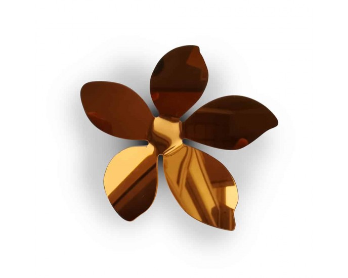 Bronze Flowers 3D πολυπροπυλενίου ΔΙΑΚΟΣΜΗΤΙΚΑ ΤΟΙΧΟΥ