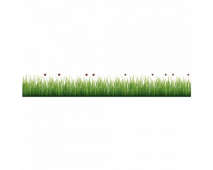 Grass & Ladybugs μπορντούρες αυτοκόλλητες βινυλίου ΔΙΑΚΟΣΜΗΤΙΚΑ ΤΟΙΧΟΥ