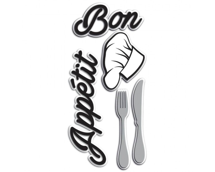 Bon Appetite αφρώδη αυτοκόλλητα τοίχου S (59515) 