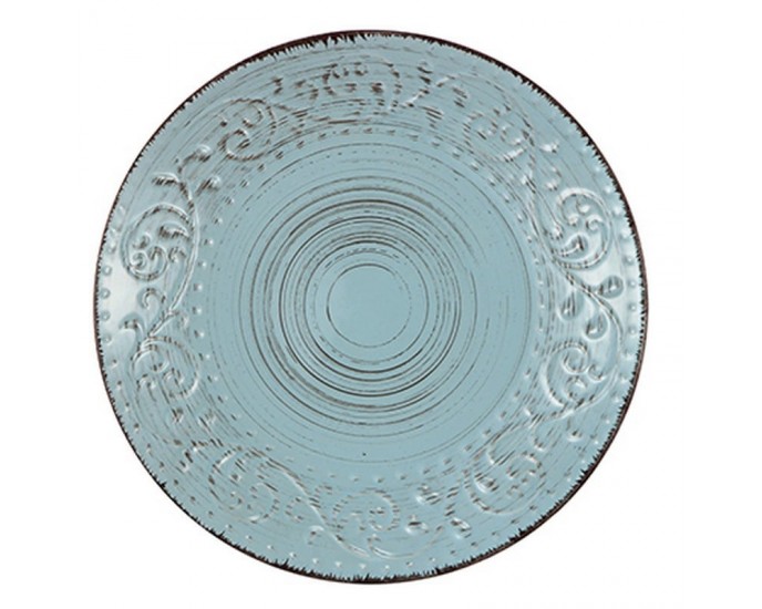 Artekko Rustic Aqua  Πιάτο Πάστας Κεραμικό Γαλάζιο (20,83x20,83x2,03)cm ΠΙΑΤΑ