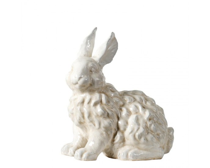 Artekko Bunny Διακοσμητικό Λευκό Κουνελάκι Πορσελάνης (28x20x45) ΖΩΑΚΙΑ