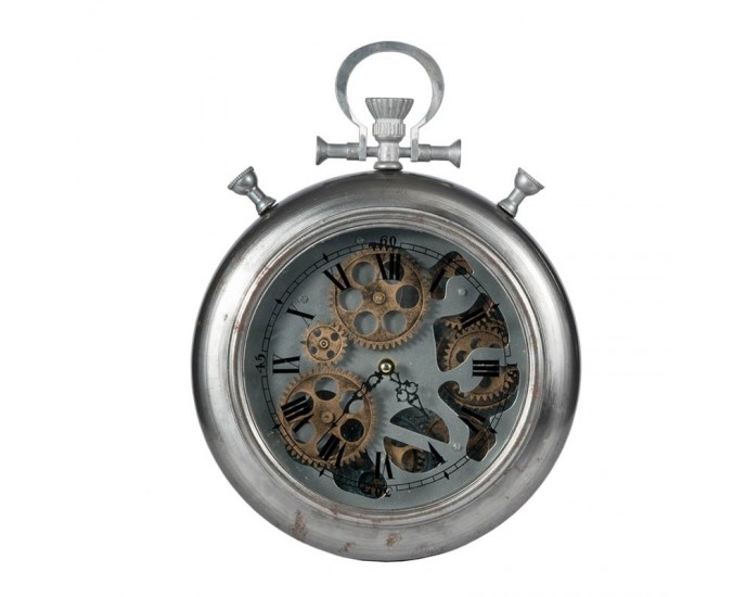 Artekko Hereford Μεταλλικό Ρολόι Τοίχου (29x38)cm 