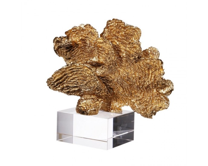 Artekko Ped Κοράλι Διακοσμητικό σε Γυάλινη Βάση (23x12x20)cm ΓΕΝΙΚΑ ΔΙΑΚΟΣΜΗΤΙΚΑ