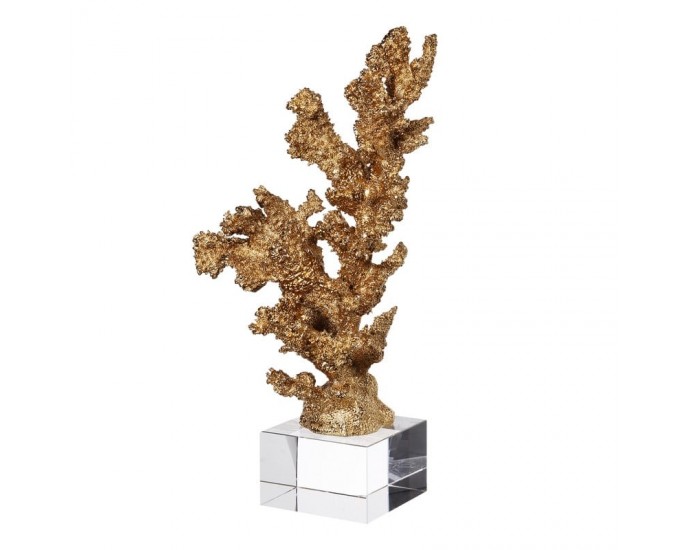 Artekko Neeth Κοράλι Διακοσμητικό σε Γυάλινη Βάση (15x15x32)cm ΓΕΝΙΚΑ ΔΙΑΚΟΣΜΗΤΙΚΑ