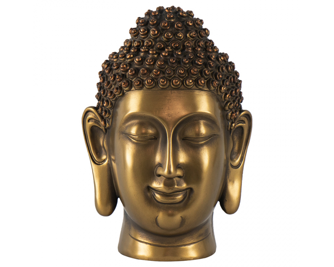 Artekko Buddha Προτομή Βούδα Ρητίνης Χρυσό (16.5x15.5x26)cm ΓΕΝΙΚΑ ΔΙΑΚΟΣΜΗΤΙΚΑ