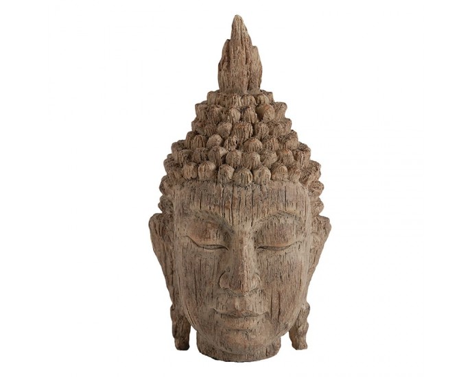 Artekko Buddha Διακοσμητικό Κεφάλι Βούδα Καφέ (11x10.9x20.3)cm ΓΕΝΙΚΑ ΔΙΑΚΟΣΜΗΤΙΚΑ