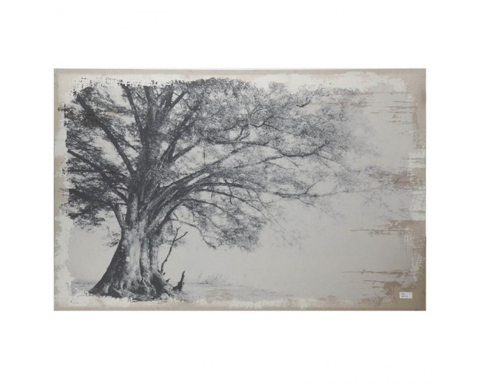 Artekko Πίνακας καμβάς ασπρόμαυρος δέντρο 150x100x4