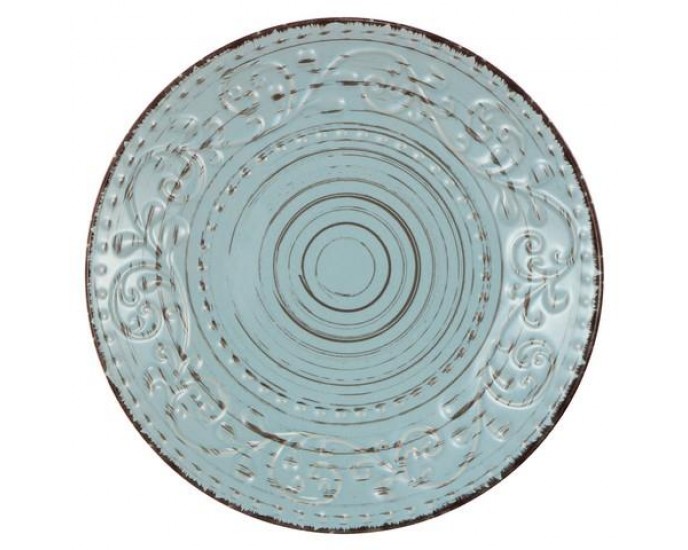 Artekko Rustic Aqua  Πιάτο Φαγητού Κεραμικό Γαλάζιο (27,94x27.94x3.1)cm ΠΙΑΤΑ
