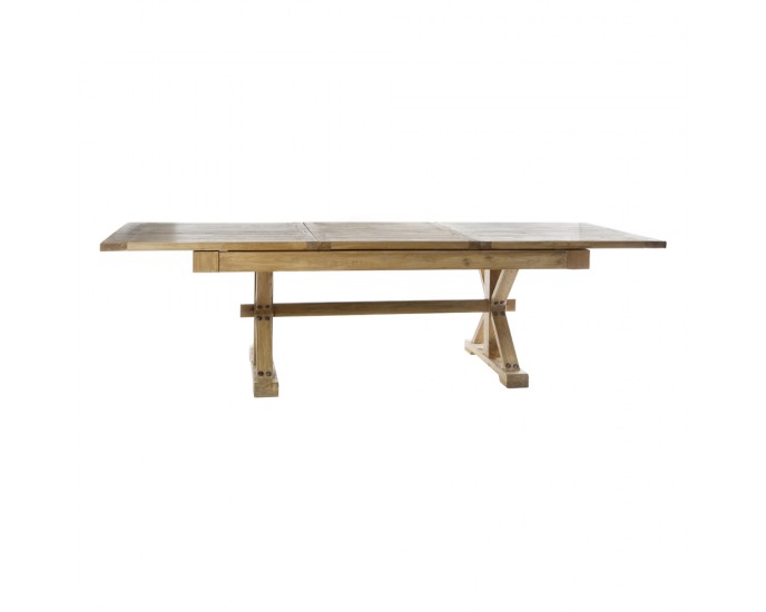 Artekko Τραπέζι τραπεζαρίας ανοιγόμενο από ξύλο μασίφ (180/260x100x78)cm