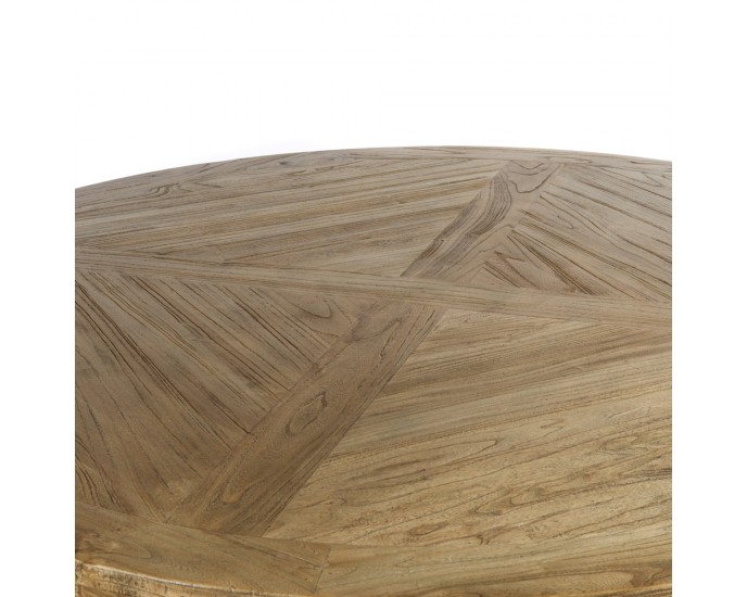 Artekko Τραπέζι τραπεζαρίας Κυκλικό από ξύλο μασίφ (140x140x78)cm