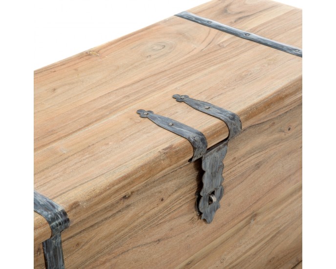 Artekko Μπαούλα ξύλινα σε πατίνα Σετ/2 (101x44x46)cm (83x33x36)cm