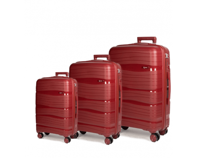 Βαλίτσες trolley (σέτ 3 τεμαχίων) Cardinal (PP) 2014 μπορντό ΣΕΤ