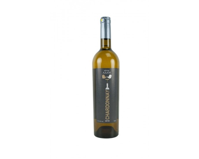 Adam Oinos -  Sxistolithos Chardonnay - White Dry Wine PGI,750ml