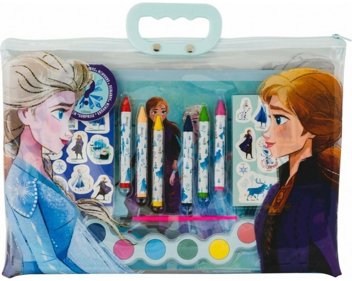 AS Disney Frozen II: Art Greco - Σετ Ζωγραφικής Διάφανη Τσάντα Frozen (1023-68001) 