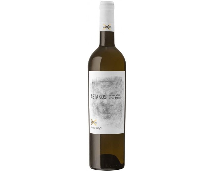 Astir X - Astakos White - Dry White Wine Moschato - Chardonnay P.G.I.,750ml