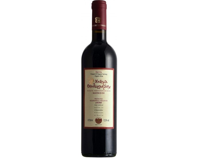 EstateTheodorakakos - Mavroudi Organic Dry Red Wine P.G.I.,750ml