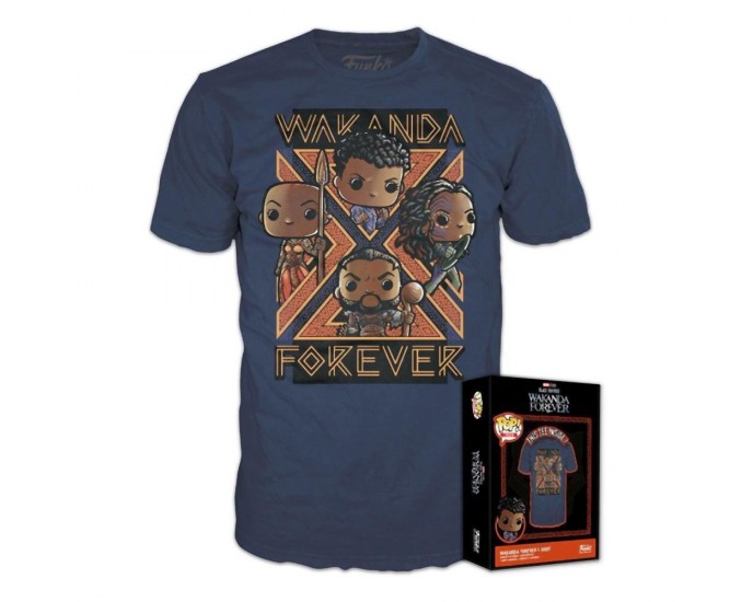 Funko Boxed Tee: Black Panther Wakanda Forever T-Shirt (S)