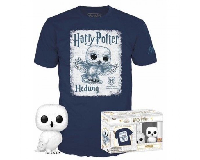 Funko Pop!  Tee (Adult): Harry Potter - Hedwig Vinyl Figure  T-Shirt (M)